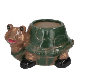 MACETERO DOLOMITA BRILLO TORTUGA 21,5X15X11,5 CM