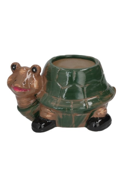 MACETERO DOLOMITA BRILLO TORTUGA 21,5X15X11,5 CM