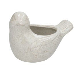 MACETERO DOLOMITA BRILLO PAJARO 22X14,5X15 CM