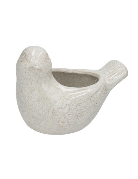 MACETERO DOLOMITA BRILLO PAJARO 22X14,5X15 CM