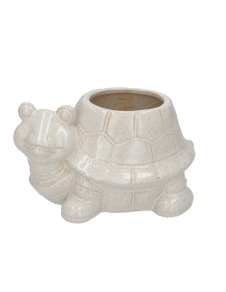MACETERO DOLOMITA BRILLO TORUTUGA 21,5X15X11,5 CM