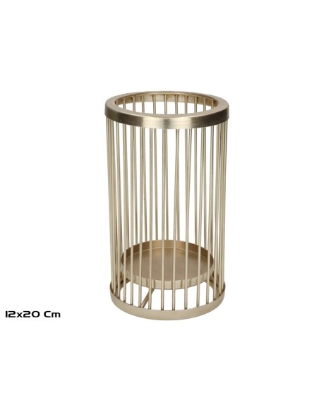 PORTAVELAS GIAN 12X12X20 CM
