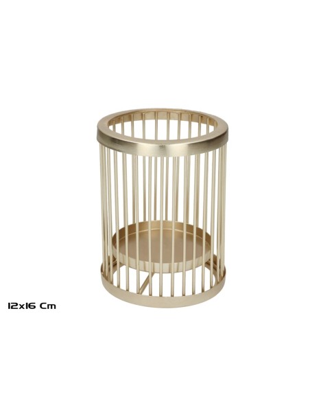 PORTAVELAS GIAN 12X12X16 CM