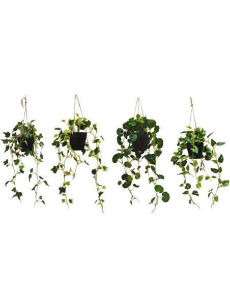 MACETA COLGANTE MINI HOJAS X 78-68CM (S)