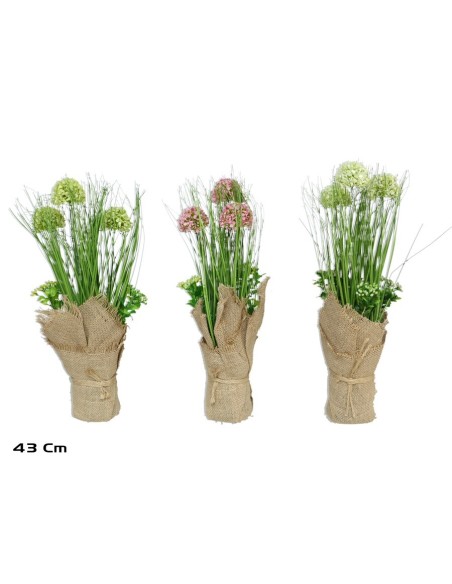 MACETA SACO BOLAS FLOR - 43 CM (S)
