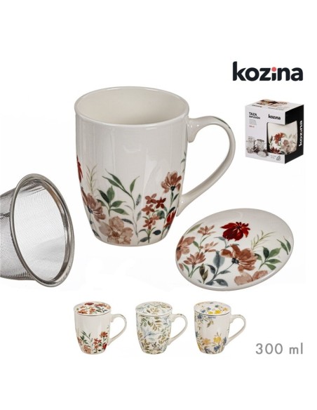 TAZA INFUSION C/ FILTRO 300 ml BOHEMIAN SURT/3