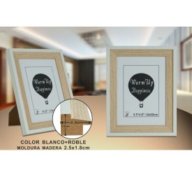 PORTAFOTO ROBLE/BL DM-404 24X30CM(12/24)