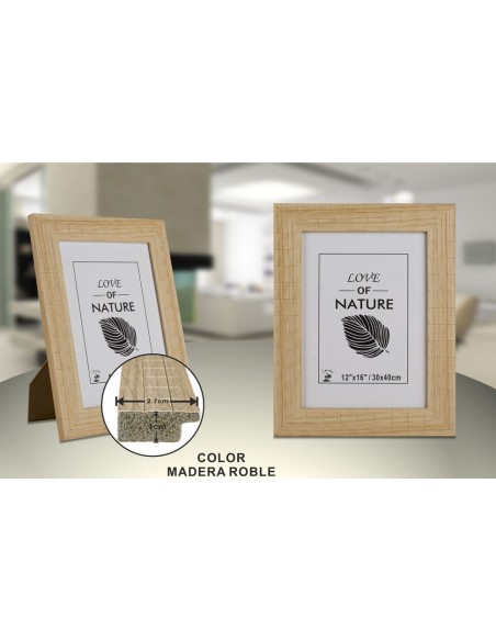 PORTAFOTO C.ROBLE PS-514 30X40CM(6/12)