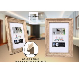 PORTAFOTO MADERA DM-842 30X40CM(6/12)