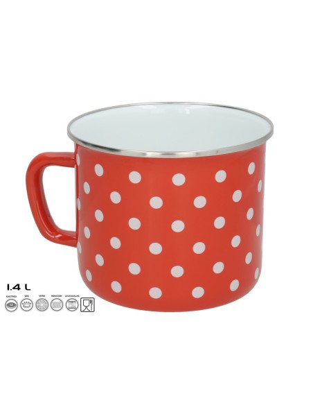 HERVIDOR ESMALTADO CON ASA 1,4L