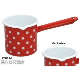 HERVIDOR ESMALTADO CON MANGO 730ML