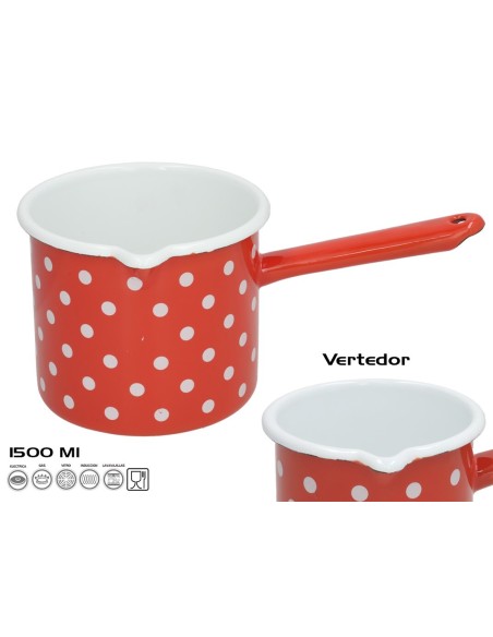 HERVIDOR ESMALTADO CON MANGO 1500ML