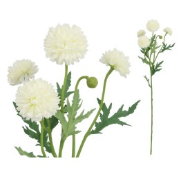 VARA CRISANTEMOS X 4 - 61 CM (BLANCO)