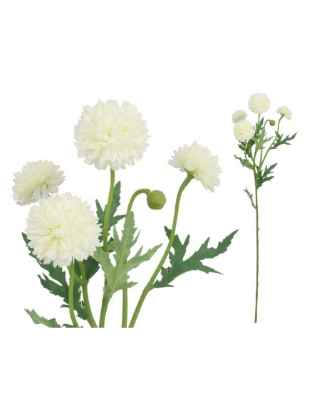 VARA CRISANTEMOS X 4 - 61 CM (BLANCO)
