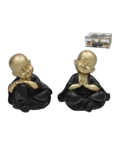 FIGURA MONJE AAKESH 2 SURT 10H CM RESINA