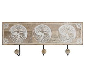 PERCHERO PARED MANGO METAL 38X5X16 ARBOL BLANCO