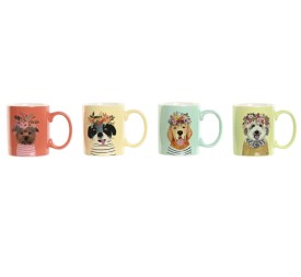 MUG PORCELANA 12X8X9,5 360ML PERROS 4 SURT.