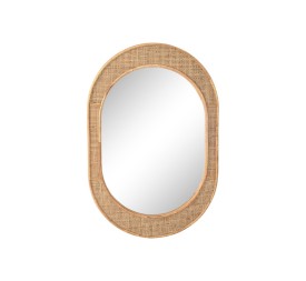 ESPEJO RATAN CRISTAL 51,5X2X77 NATURAL