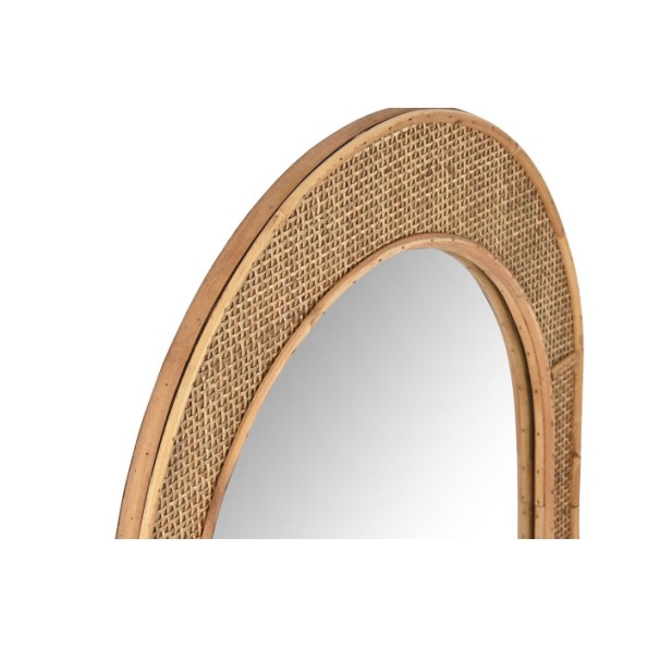 ESPEJO RATAN CRISTAL 51,5X2X77 NATURAL