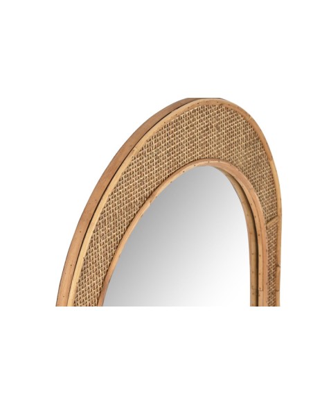 ESPEJO RATAN CRISTAL 51,5X2X77 NATURAL