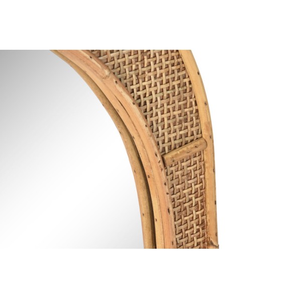 ESPEJO RATAN CRISTAL 51,5X2X77 NATURAL
