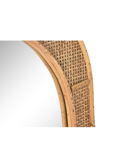 ESPEJO RATAN CRISTAL 51,5X2X77 NATURAL