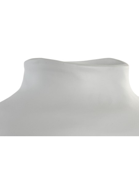 JARRON GRES 27X27X41 ORGANICO ARTESANAL CRUDO