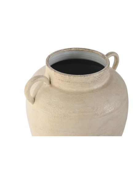 JARRON METAL 27X27X37 BLANCO