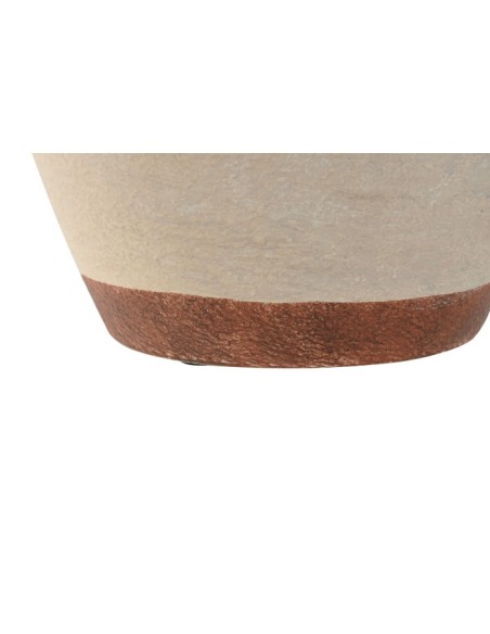 JARRON METAL 27X27X37 BLANCO