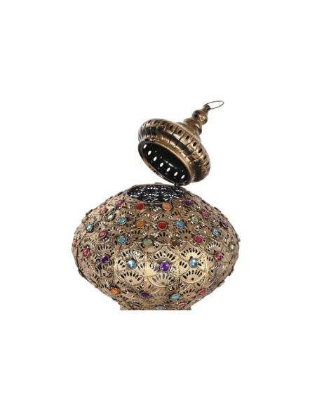 LAMPARA SOBREMESA METAL ACRILICO 36X36X95 DORADO