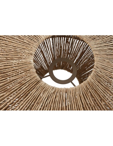 PANTALLA YUTE METAL 51X51X20 NATURAL