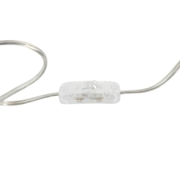 LAMPARA PIE SET 3 CRISTAL 35X35X150 CON 2 DE SOBRE