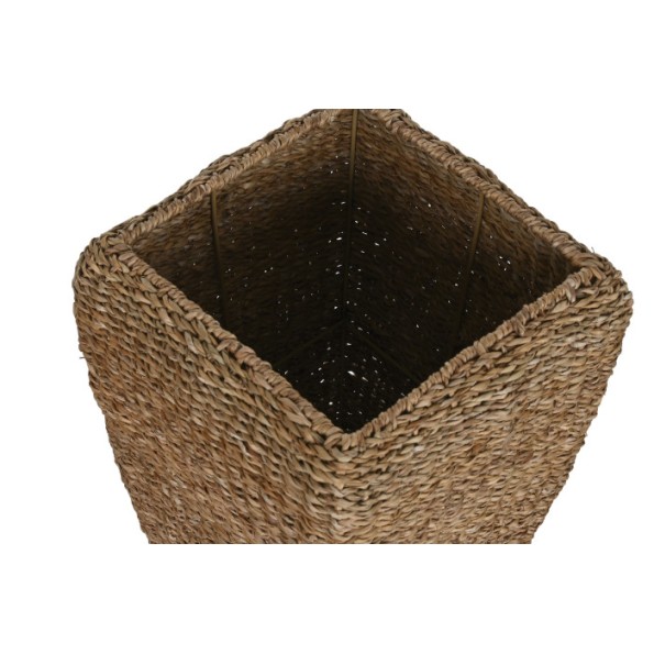 MACETERO SET 3 SEAGRASS METAL 40X40X70 NATURAL