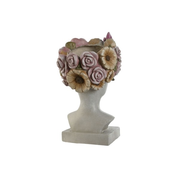 MACETERO MAGNESIA 32X28X53 CHICA FLORES