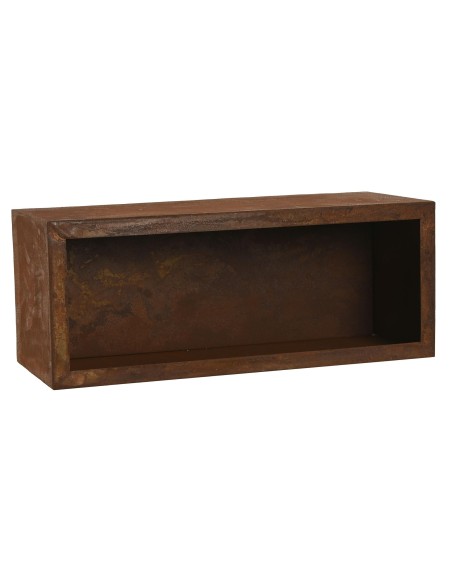 MACETERO SET 2 METAL 40X18X16 SIMIL OXIDO