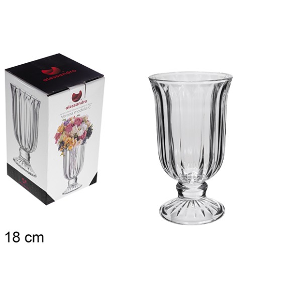 JARRÓN CRISTAL VERONA MODELO C 18 CM