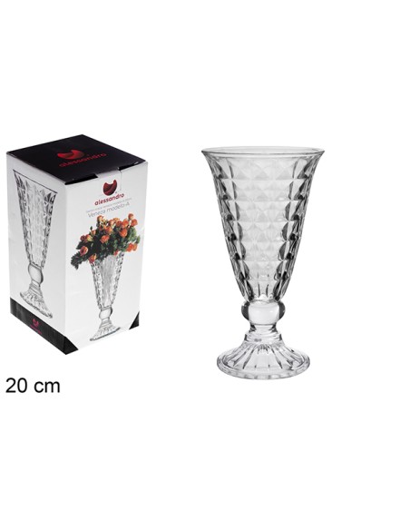JARRON CRISTAL VENEZA MODELO A 20CM