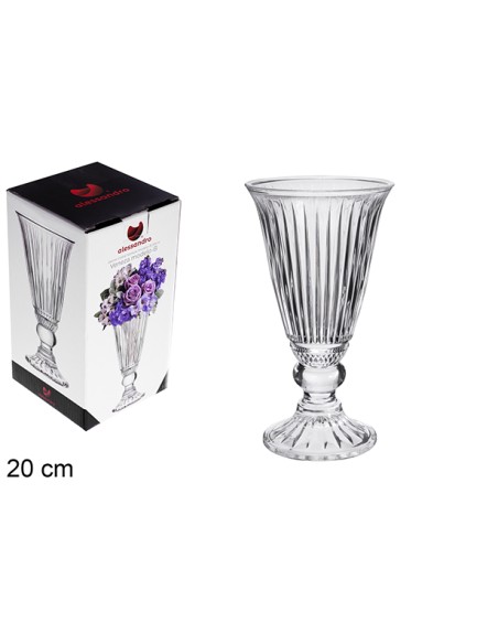 JARRON CRISTAL VENEZA MODELO B 20 CM