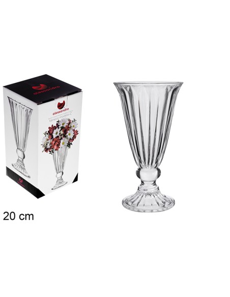 JARRON CRISTAL VENEZA MODELO C 20 CM
