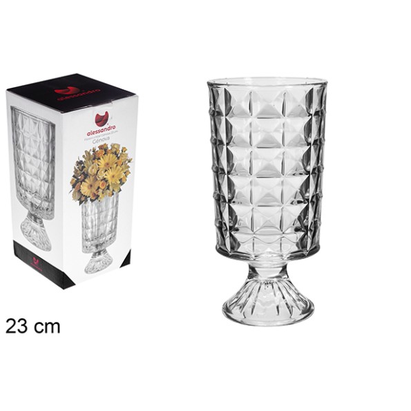 FLORERO CRISTAL GÉNOVA 23 CM