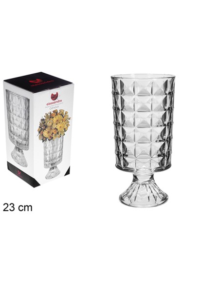 FLORERO CRISTAL GÉNOVA 23CM