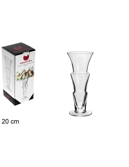 FLORERO CRISTAL FORMS COPA 20 CM