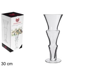 FLORERO CRISTAL FORMA COPA 30 CM