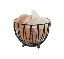 DECORACION LUMINOSA SAL METAL 18X18X18 PIEDRAS