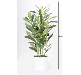RAMAS OLIVO EN BASE PLAS 41 CM