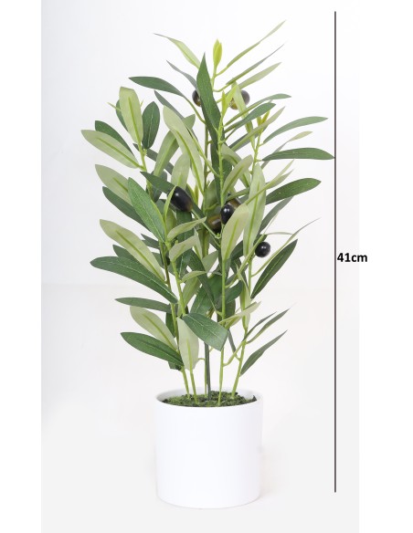 RAMAS OLIVO EN BASE PLAS 41 CM
