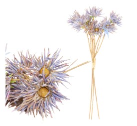 RAMO FLORES AZULES 3 RAMAS 30CM