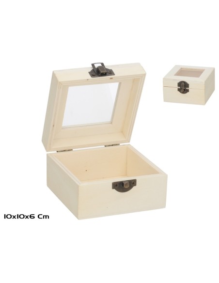 CAJA C/TAPA ERIK 10X10 NATURE