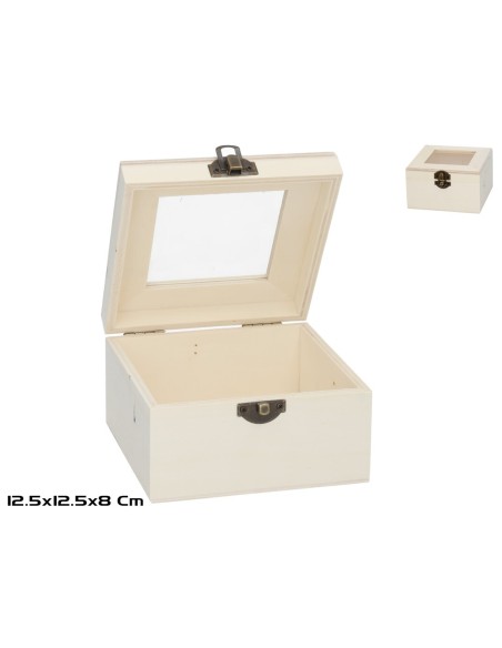 CAJA C/TAPA ERIK 12.5X12.5CM NATURE