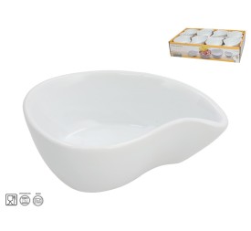 SALSERA APERITIVO GRES LUNA GOTA 11,5X8,8X4,4CM BL